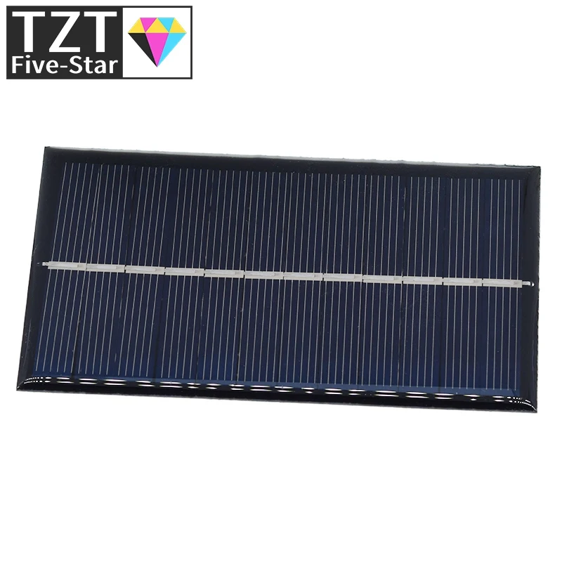 6V 160mA 0.96W Solar Panel 110X60MM Standard Epoxy Polycrystalline Silicon DIY Battery Power Charge Module Mini Solar Cell toy