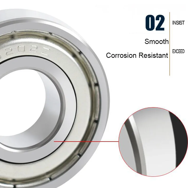 2PCS  S6204ZZ (20*47*14 MM) Sell Hot High Quality Stainless S6204Steel Sealed Deep Groove Ball Bearing Shaft (ABEC-5)