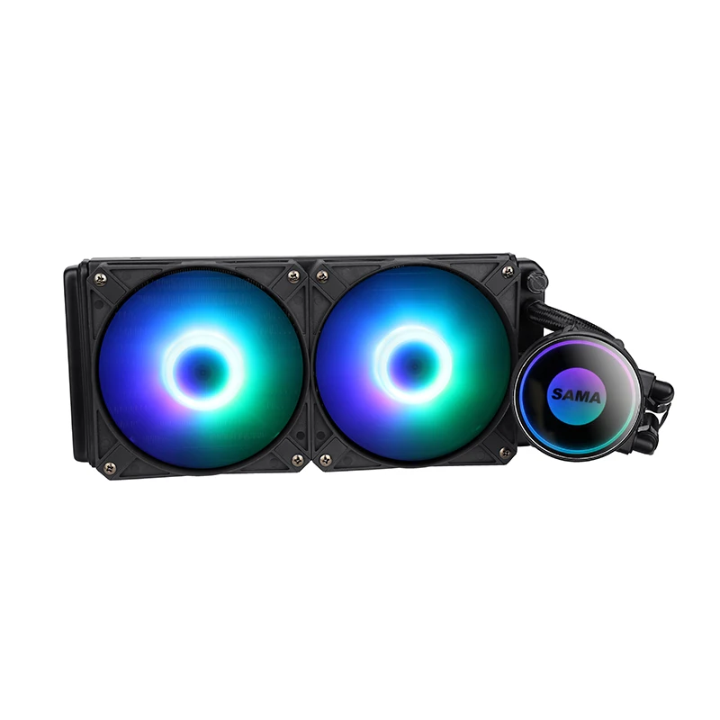 SAMA A-RGB-disipador de calor para CPU, enfriador líquido AIO de 240mm para Intel LGA 1700 2011 1200 1150 X79 X99 E5 Ryzen AM3 AM4, refrigeración por agua