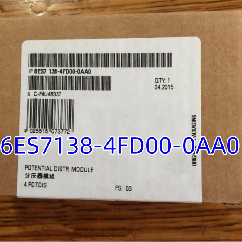 

New 6ES7138-4FD00-0AA0 6ES7 138-4FD00-0AA0 potential distribution module One-year warranty, fast delivery