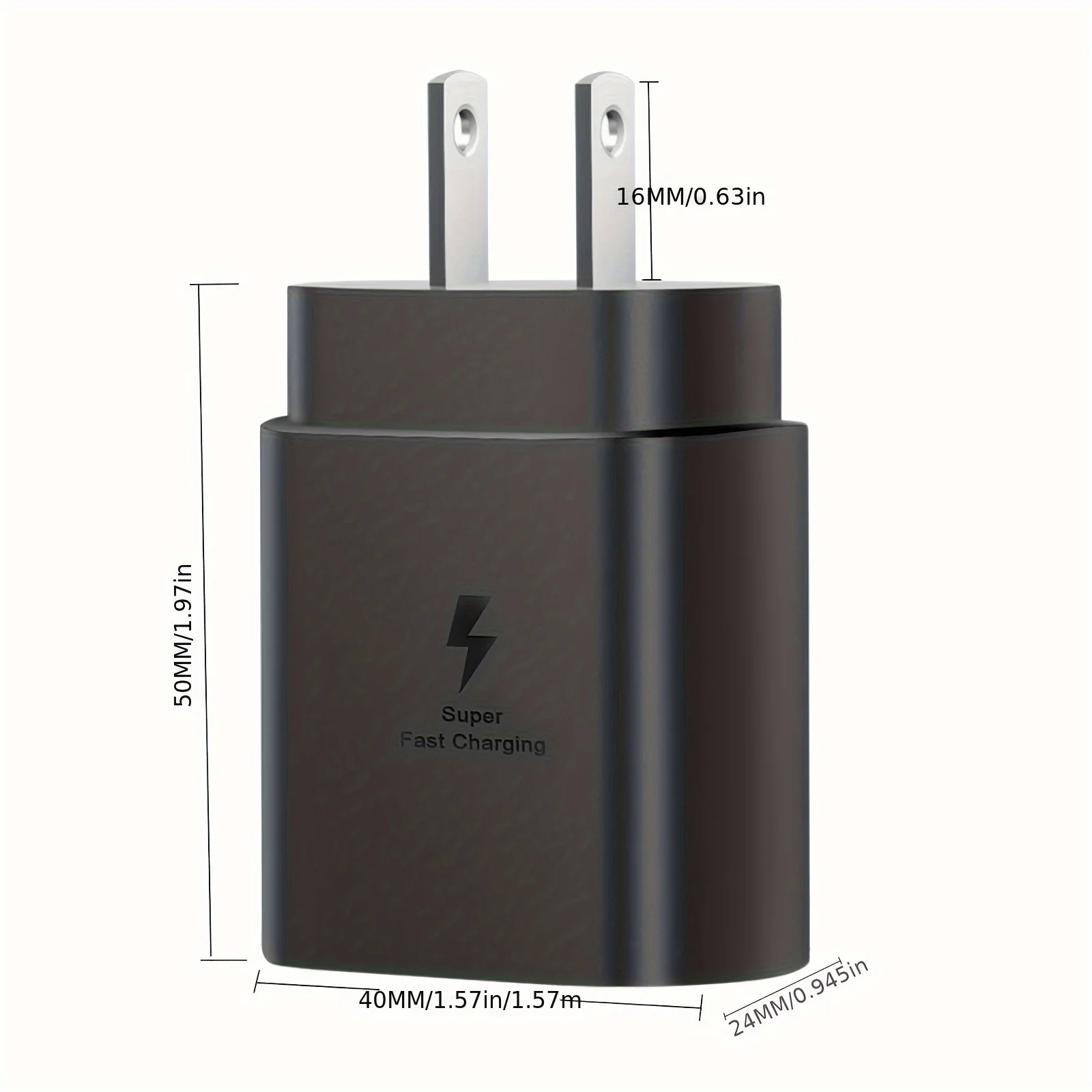 4ft Fast Charging Type C Wall Charger - Rapid Power Delivery, Compact Design, Wide Compatibility for Samsung Galaxy image 4