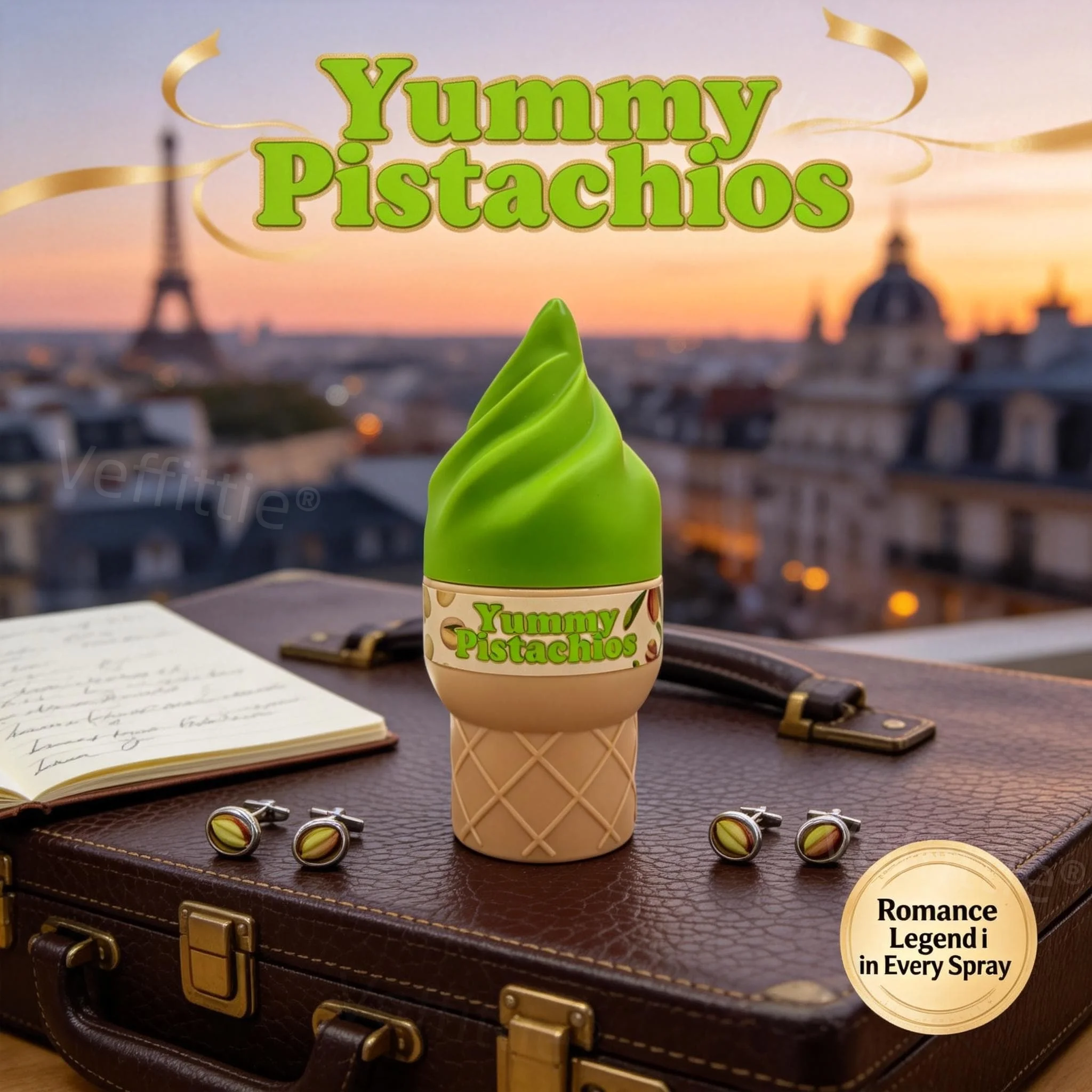 

Executive Pistachio Poise Eau De Toilette,Bergamot Floral Aroma for Office Commute, Creamy Woody Notes for Urban Business Attire