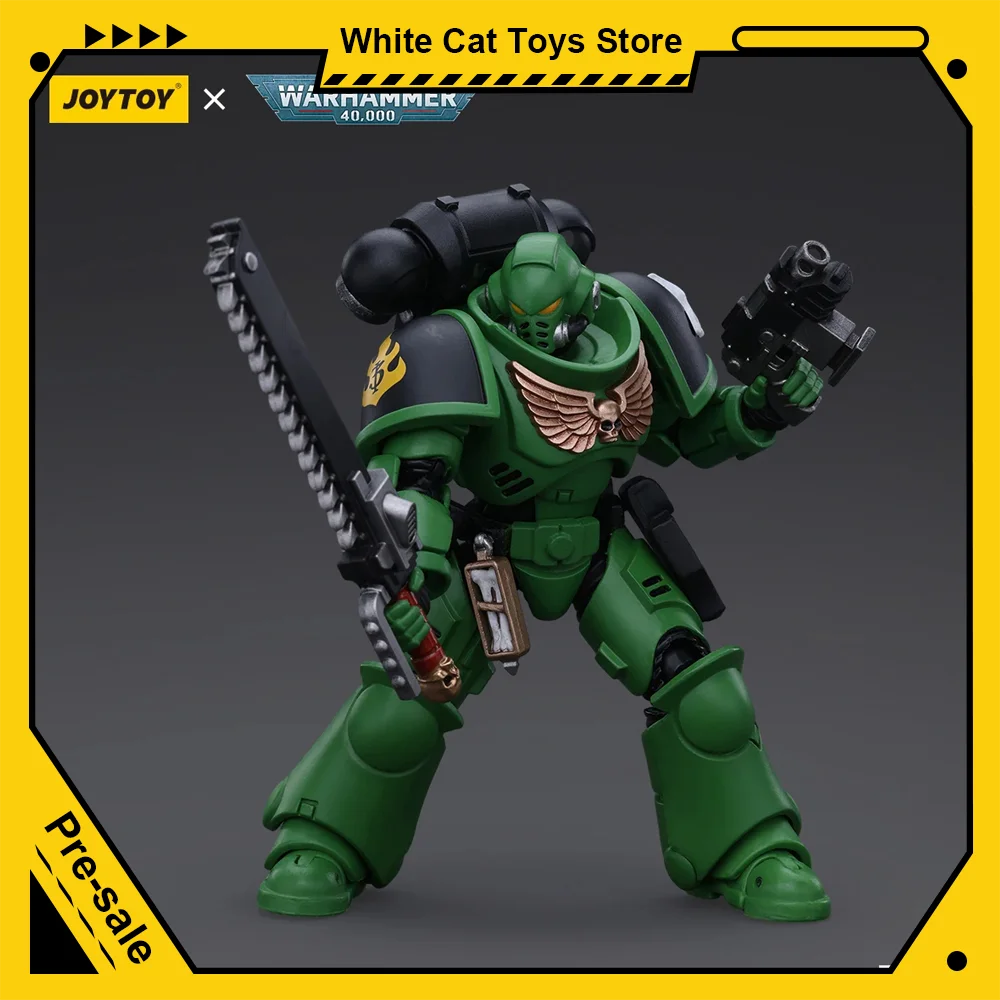 JOYTOY Warhammer 40k 1/18 Actiefiguren Salamanders Intercessors Brother Haecule Collection Anime Militair Model Jongen Speelgoed Cadeau