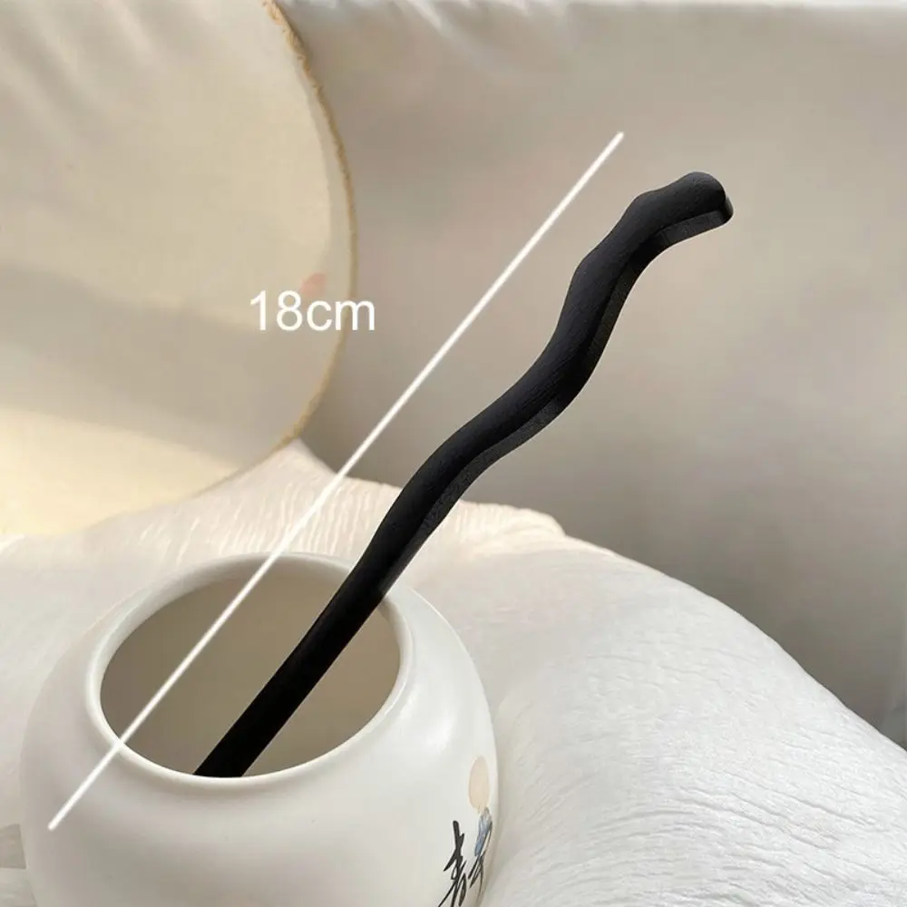 Varas de cabelo artesanais para mulheres e meninas, estilo retro, grampo de borla, sândalo preto, ferramentas de cabelo, moda