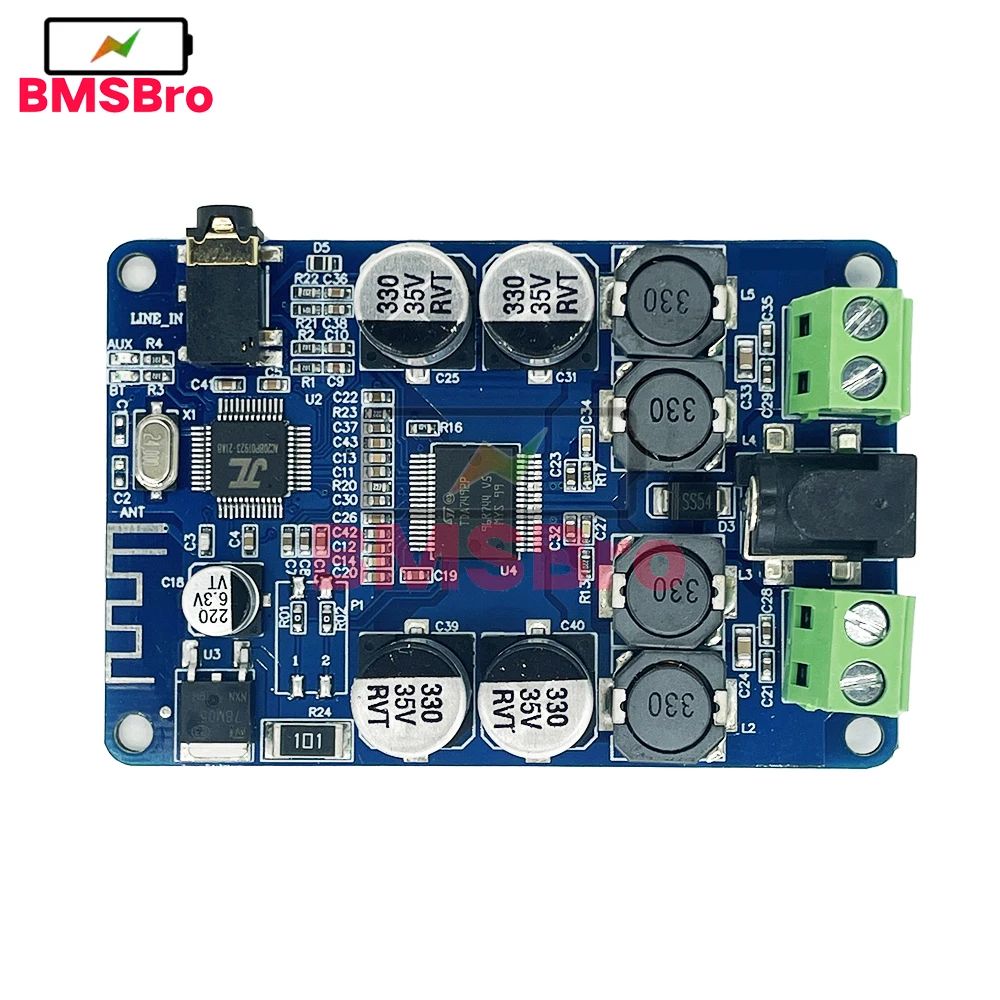 TDA7492P Wireless Bluetooth 4.0 Digital Power Amplifier Board 25W+25W Dual Channel Stereo Amp DC 12V 24V for Speaker Subwoofer