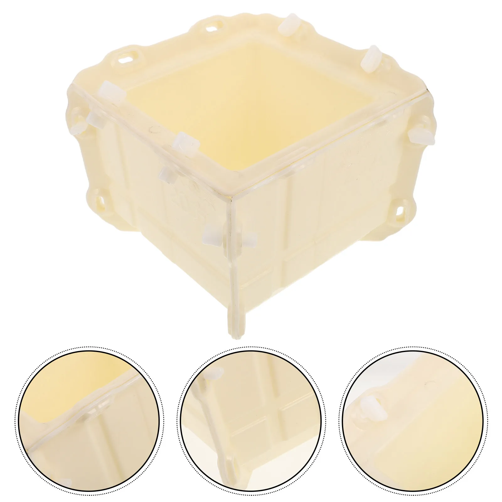 

Premium Thickened Plastic Square Planter Mold for Concrete Flower Pots Easy Clean Reusable Cement Craft Mold Indoor Outdoor Use