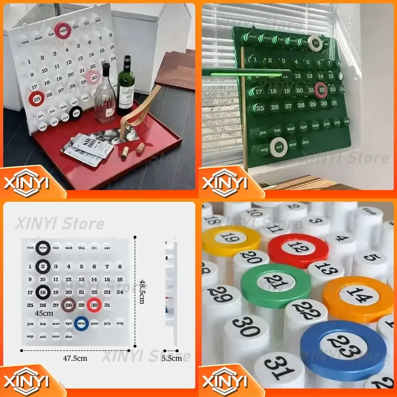 Perpetual Creative Desk Calendar for Celebrity Desk Calendar Ins Internet Side Table Modern Design Mesa De Centro Desk