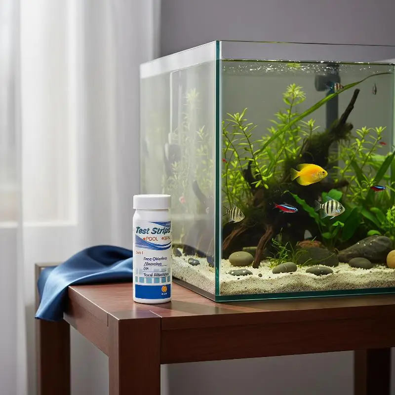 Aquarium Water Test Strips 50 Counts Affordable Quality Detection Kit for Home Betta Guppy Fish Tank Use