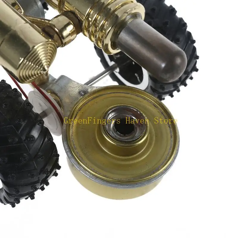 F68D Metal Stirling Car Engine Motor Physics Experimental Toy Gifts for Kids