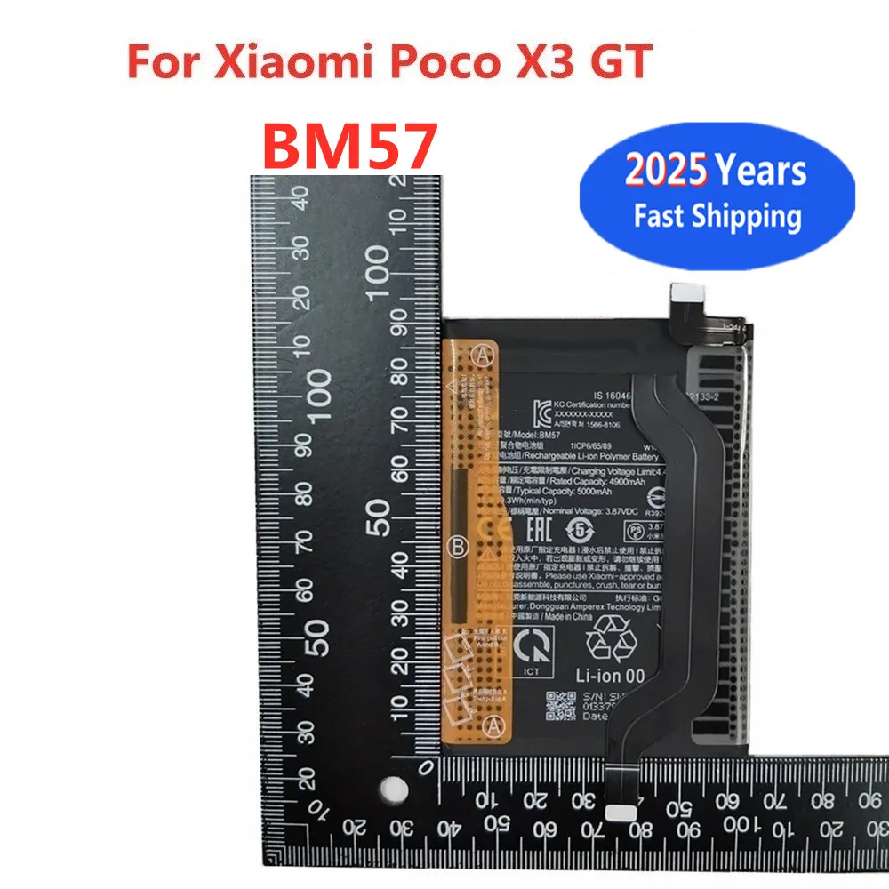

2025 Years High Quality BM57 Battery For Xiaomi Poco X3 GT Battery 5000mAh Phone Battery Bateria In Stock Fast Shipping