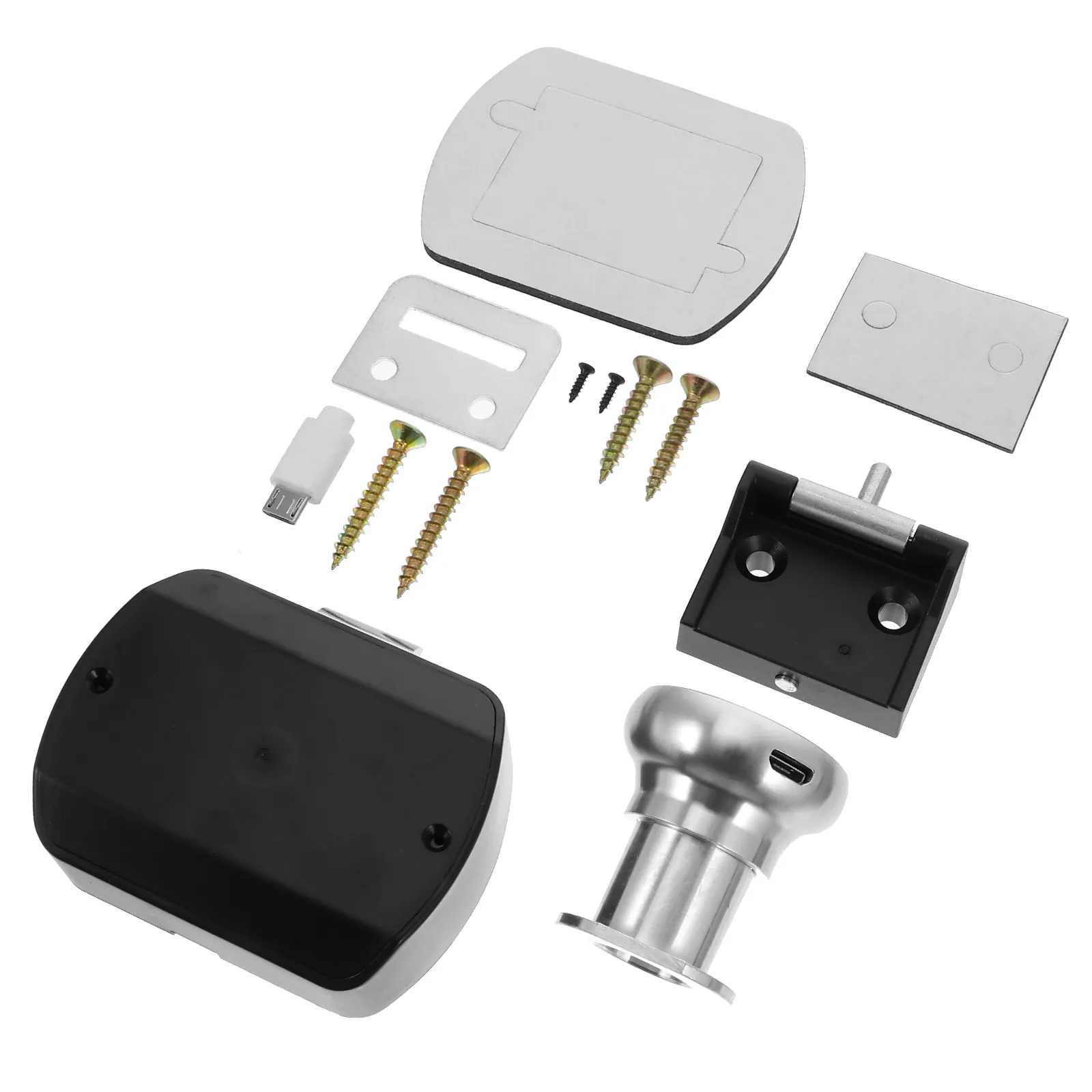 

1 шт. Умный замок для ящика с отпечатком пальца, без ключа, с USB-зарядкой, электронный замок-заменитель для дома, офиса, мебели, надежный