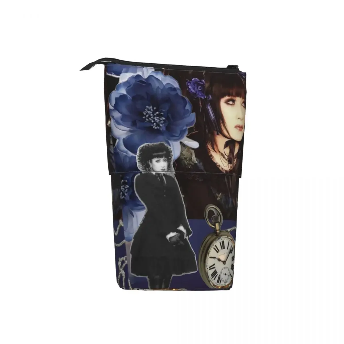Malice Mizer Visual Kei Japanese Rock Band Gothic Reversible Pencil Case Pencil Pouch Storage Pencil Bag for Boy Girl School