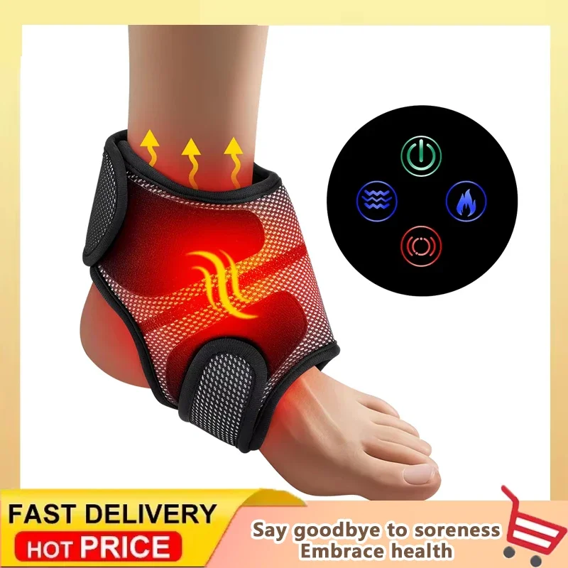 

Electric Ankle Foot Massager Vibration Hot Compress Smart Air Pressure Multifunctional Brace Support Relaxation Treatments