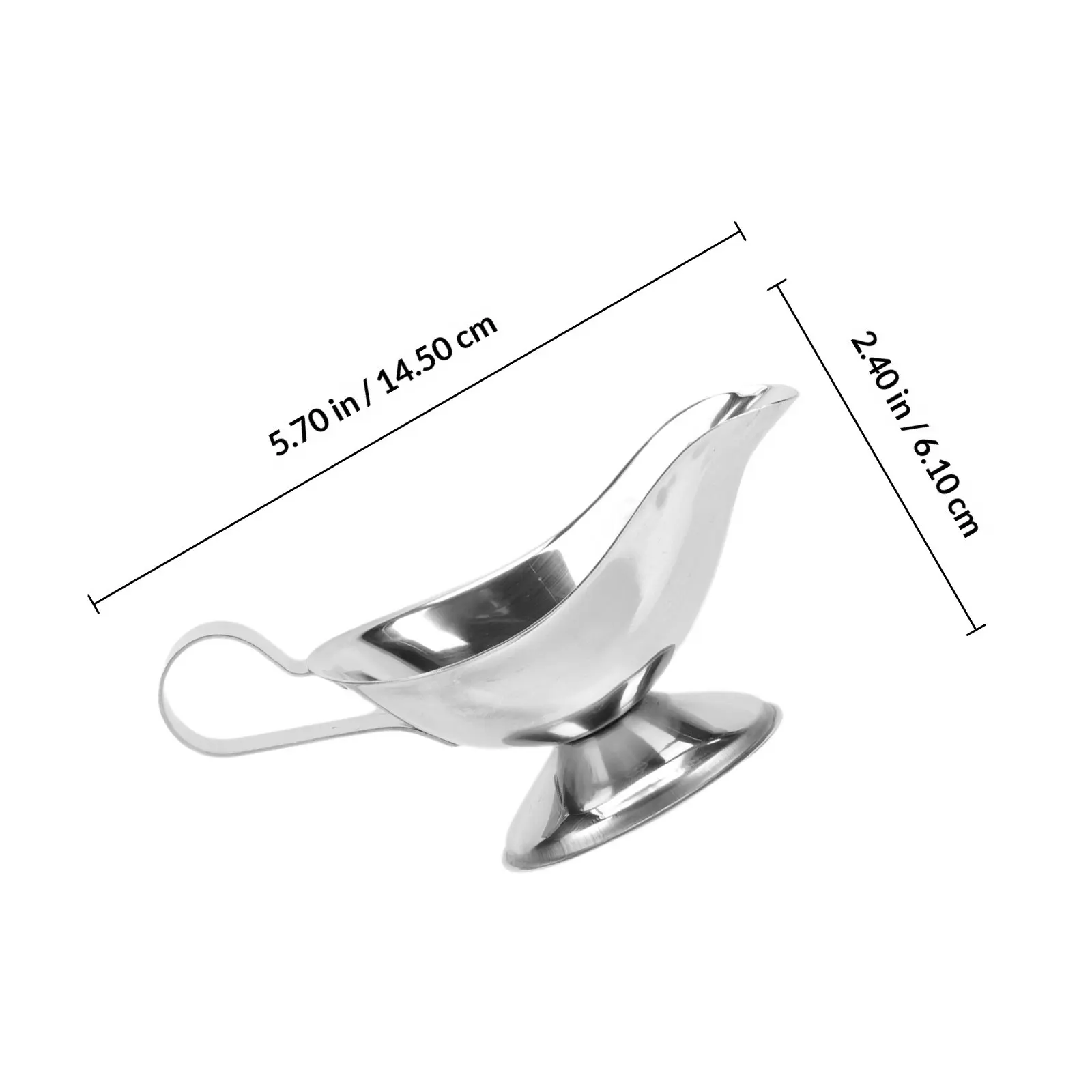 Seasoning Cups Practical Stainless Steel Dipping Sauce Reusable Gravy Boat