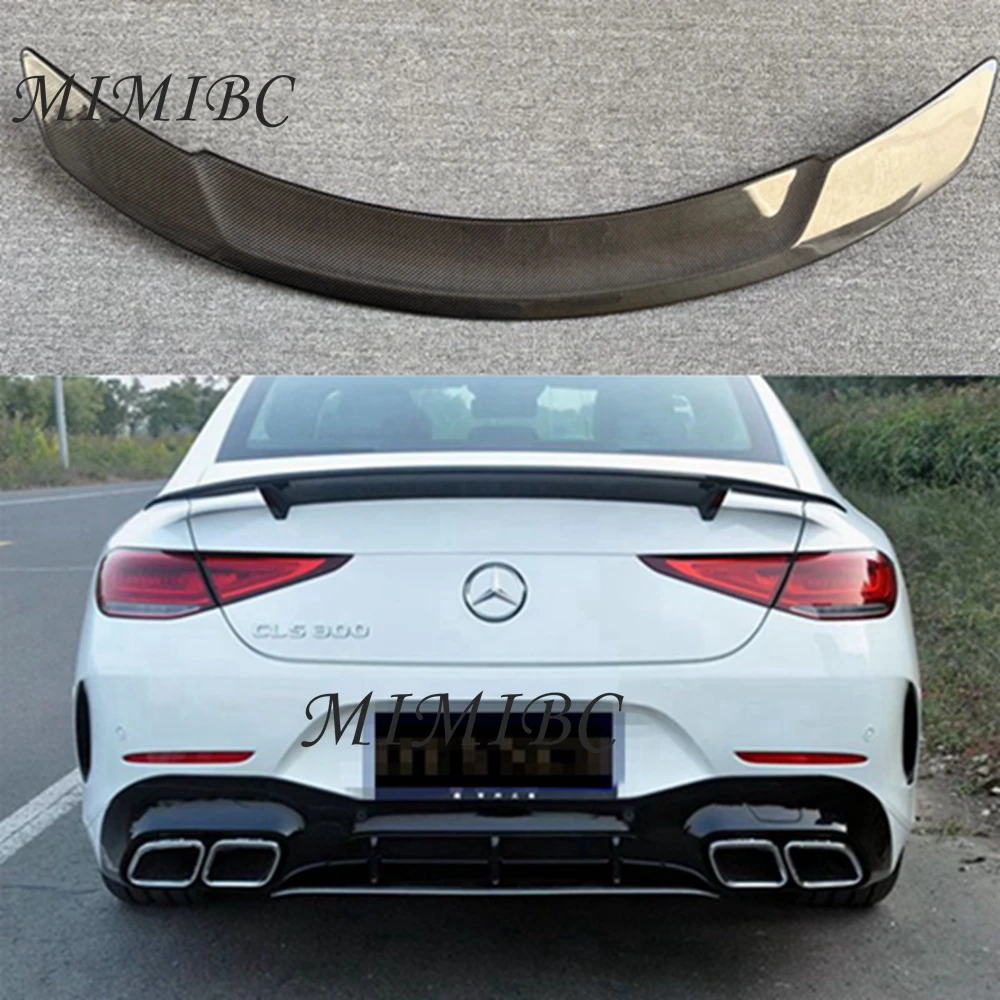 

FOR Mercedes-Benz CLS C257 W257 RT Style Carbon Fiber Rear Spoiler Trunk Wing 2017-2023 FRP Forged carbon