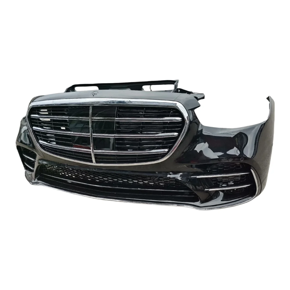 For  S-level W223 Front Bumper Assembly with Radiator and Headlights Bolt-On Auto Accessories  High Quality