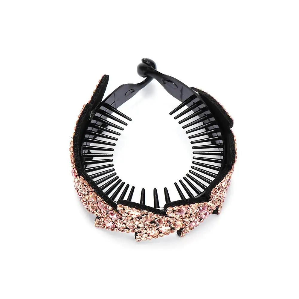 Shiny Hairpin Women Hair Accessories Ponytails Hair Claw Bird Nest Twist Clip Floral Bun Maker Headwear Leaves Hair Claw
