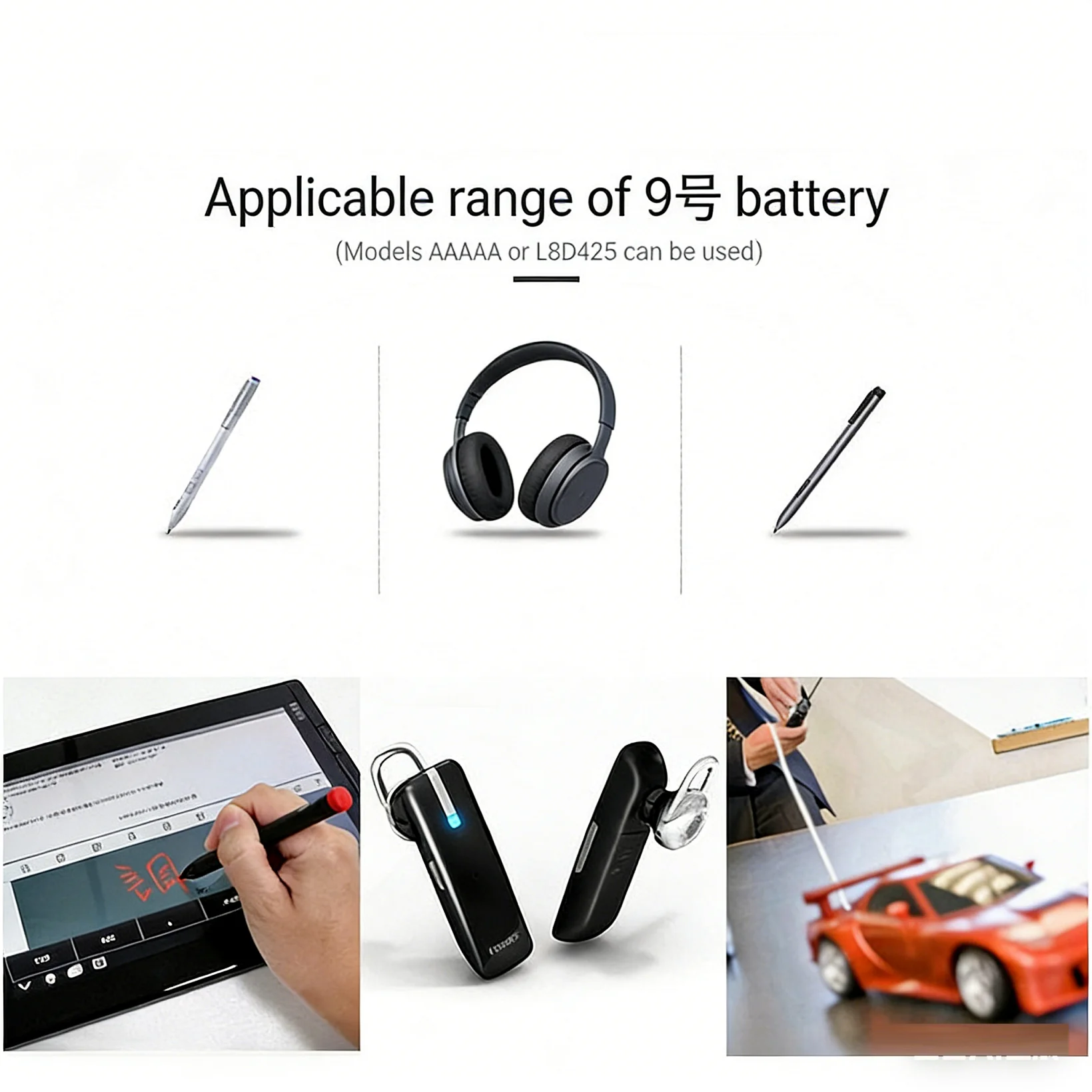 6PCS 1.5V E96 AAAA primary battery alkaline battery dry battery laser pen battery Bluetooth headset