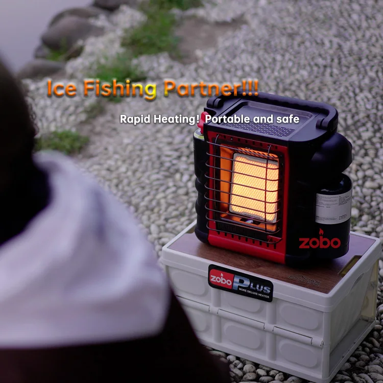 Portable Propane Heater with Silent Operation for Camping and Ice Fishing