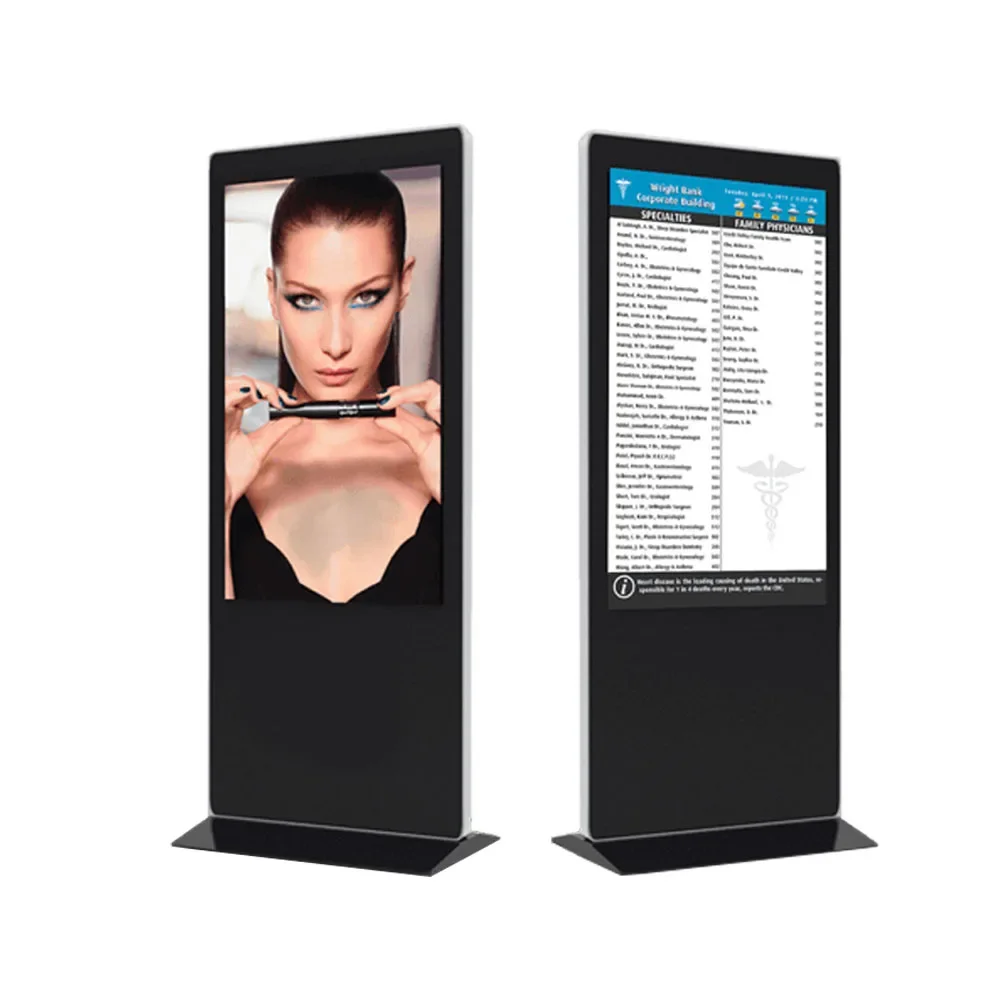 50 Inch Android Totem Indoor Vertical Floor Standing Digital Poster Signage Lcd Display Interactive Smart Touch Screen Kiosk