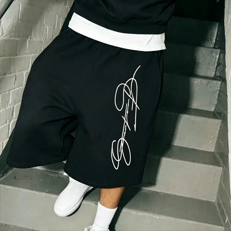 Men's Casual Shorts with Pocket Elastic Waist, Retro Street Style, Perfect for Casual Occasions, Street Wear, and Party Wear
