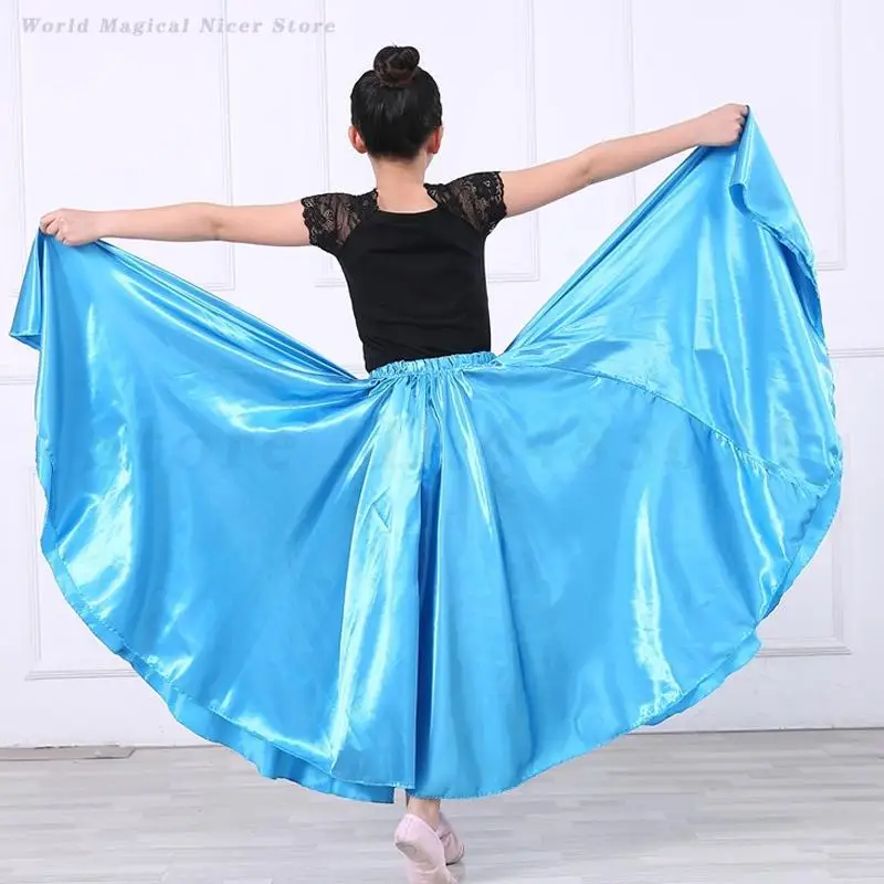 Kinder Performance Tanzkostüm Erwachsene Kinder Big Swing Ballett Bauchtanz Rock Gypsy Flamenco Tango Tänzerin Übungskleidung
