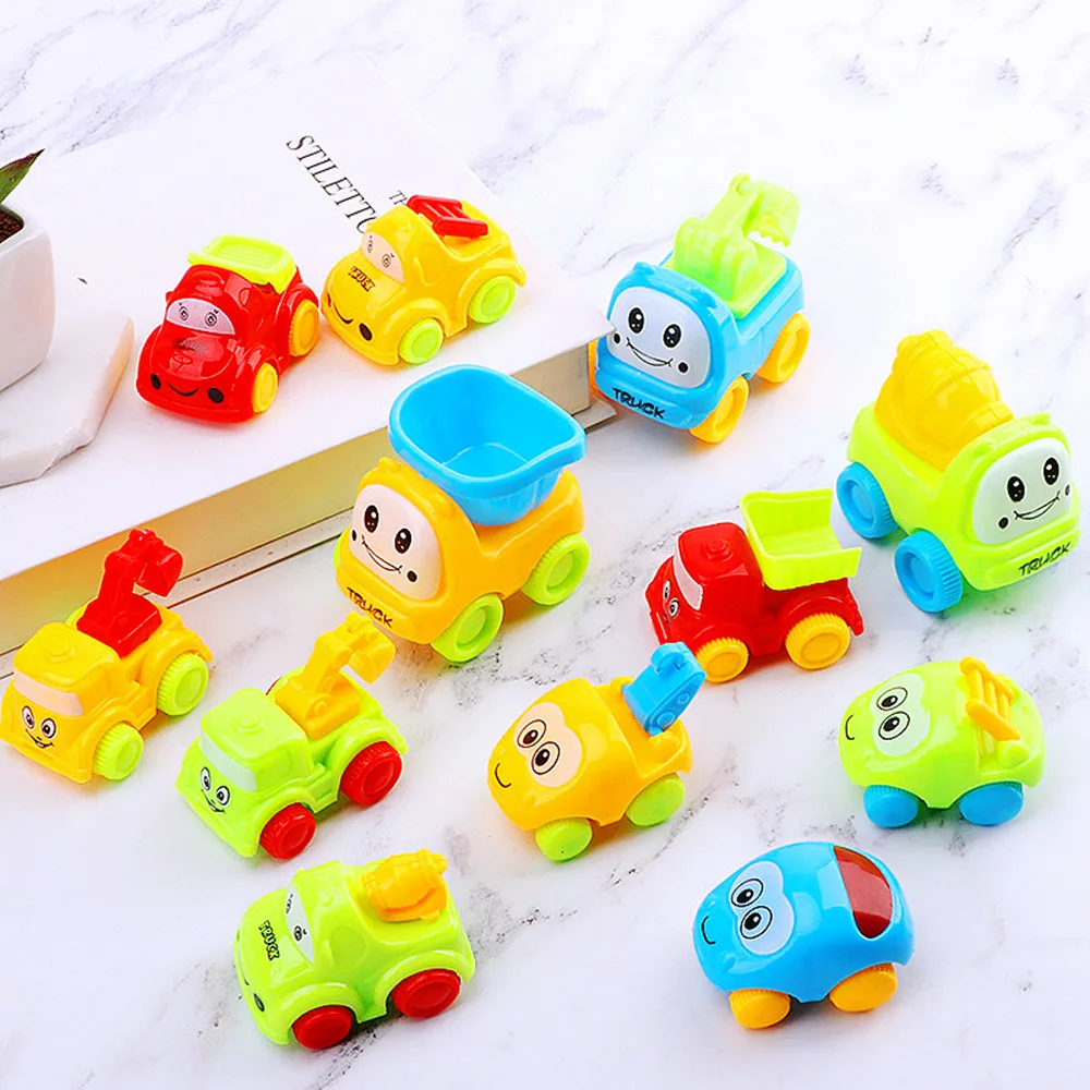 

12Pack Mini Kids Educational Construction Vehicles Fun Toys Kids Baby Shower Birthday Party Gift Party Favor Pinata