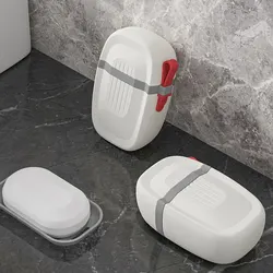 Scatola di sapone impermeabile sigillata portatile alla moda per viaggi, escursioni e campeggio-Design drenante