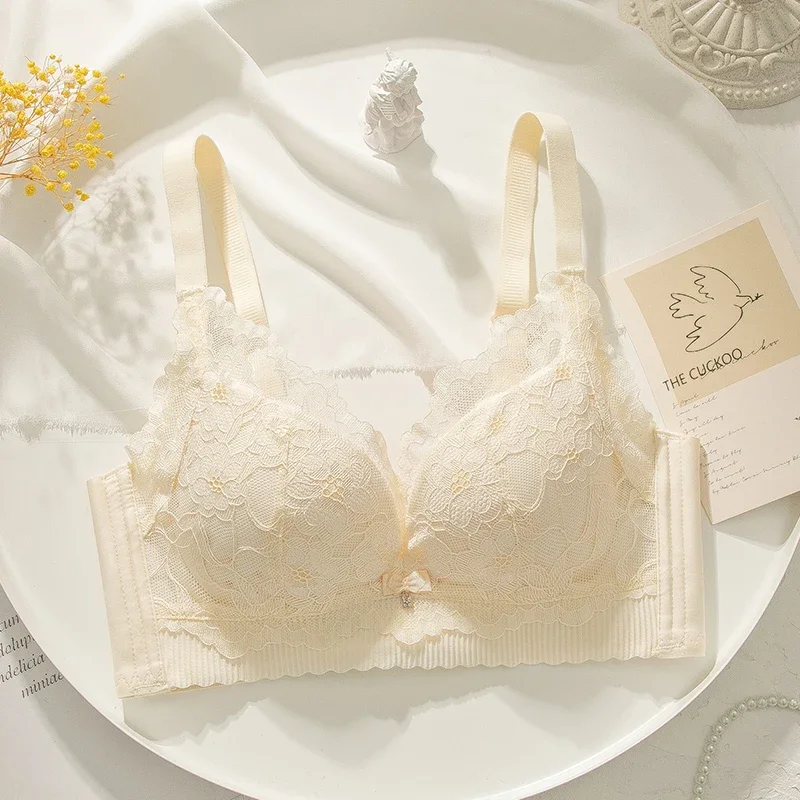 Mädchen-BHs mit Körbchen ab 90, für Frauen mit großen Brüsten, fett, volle Abdeckung, dünner, drahtloser Rückenverschluss, Unterwäsche, geraffter, hochwertiger BH