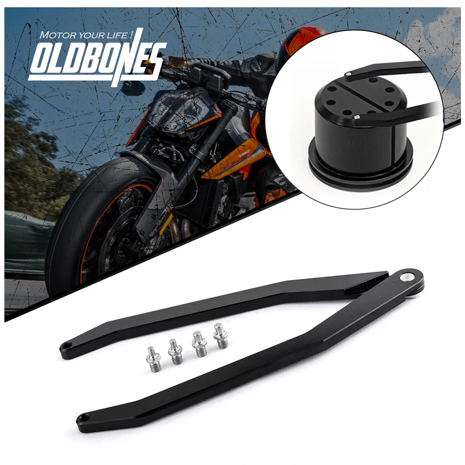 Motorcycle Aluminum Fork Cap Shock Absorber Oil Filter Cap Remover Wrench Universal Tool For Upper Steering Nut Accessories