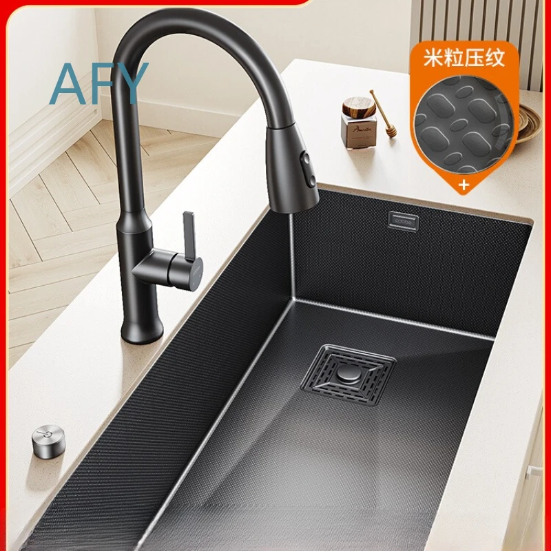 304 Stainless Steel Sink for Kitchen Vegetable Basin Large Single Bowl Dishwashing Sink for Household Use Undermount