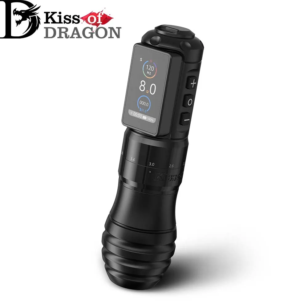 

Kiss of Dragon ‘TRAVELER-T2’ Wireless Tattoo Machine Accrueable expenses Adjustable Stroke with 4.2mm Grip Pen 2000mAh Battery