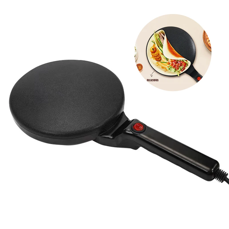 

220V Electric Crepe Maker Pizza Pancake Machine Non-stick Griddle Baking Pan Cake Machine Kitchen Cooking Tools Protable 900W