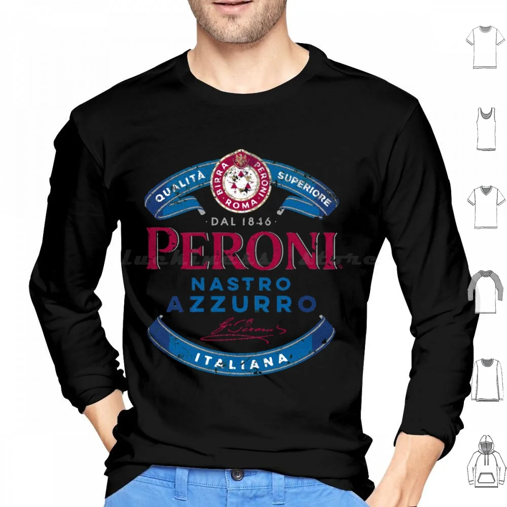 Peroni Nastro Azzurro Italy Hoodie cotton Long Sleeve Brewery Peroni Dog Peroni Nastro Azzurro Italy Nastro Azzurro Brewdog