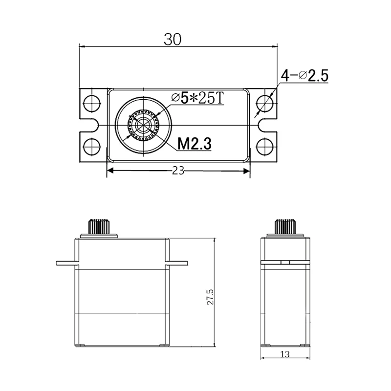 Yipinservo 6kg Coreless Digital Micro Servos Full Metal Gear 180 Degree For SCX10 Trax Trx4 Trx6 G63 Replaces 2065 TRXXAS