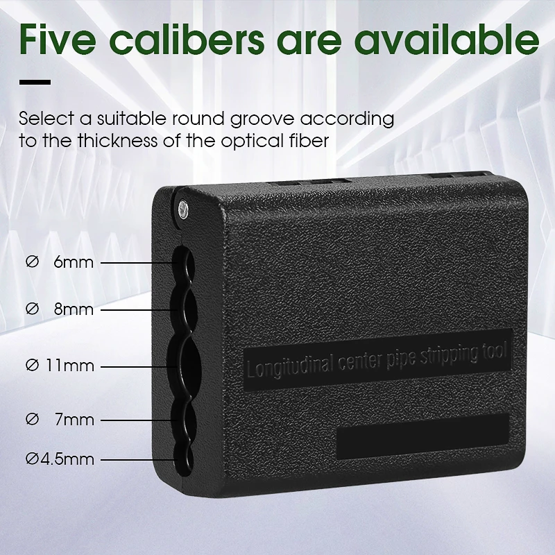 Banded Longitudinal Bundle Tube Stripper 4.5/6/7/8/11MM Optical Fiber Cable Wire Stripping Tool Fiber Optic Slitter Tool