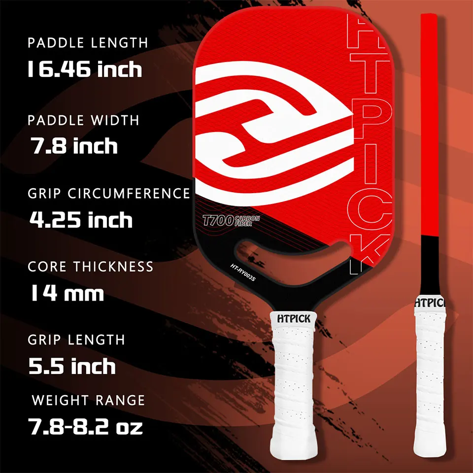 

HTPICK Горячее прессование без рамок Интегрированная формовочная вода Процесс этикетки Углеродное волокно T700 Высококачественные профессиональные тренировочные соревнования