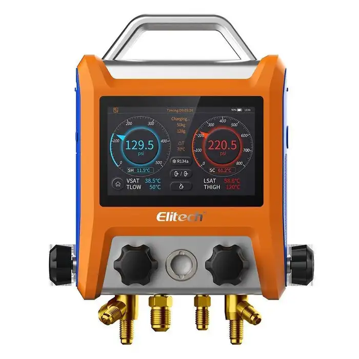 

EMG-40 smart digital power distribution set, 4-valve and 5-inch smart touch screen HVAC meter with Bluetooth