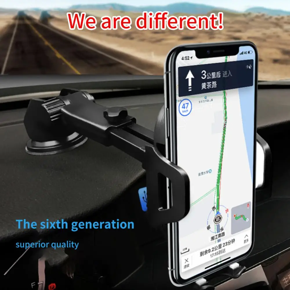 Smart Phone Holder Multifunctional Portable 360 Degree Rotation Car Accessories Air Outlet Mobile Phone Bracket Adjustable