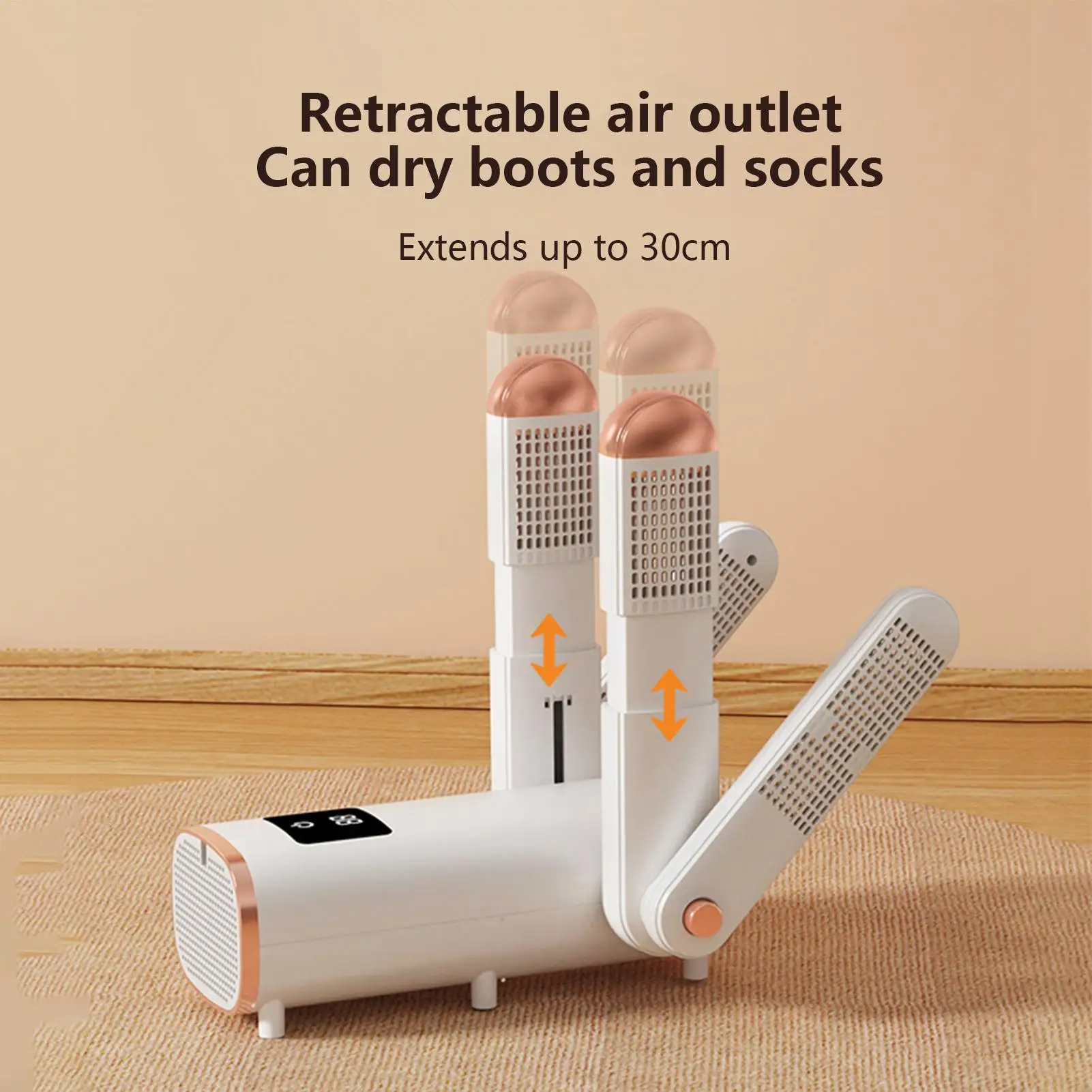 Boot Dryer And Deodorizer 4 Drying Ports Odor Eliminator Warmer Electric Deodorizer Warmer For Home Travel Shoe Sneaker Glove