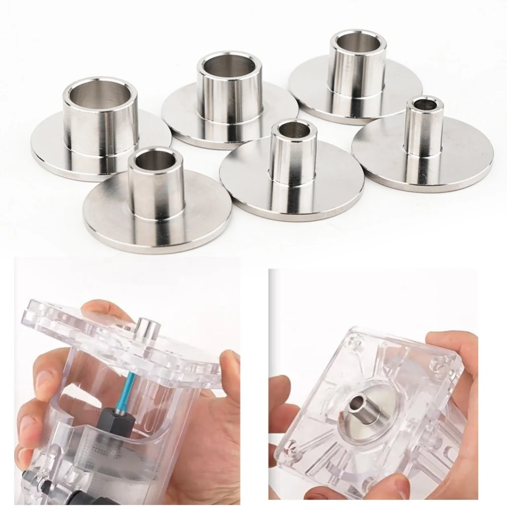 Drilling And Boring Router Bit Sleeve Interchangeable Sleeves Compact Woodworking Aid Carpentry Compact Lightweight