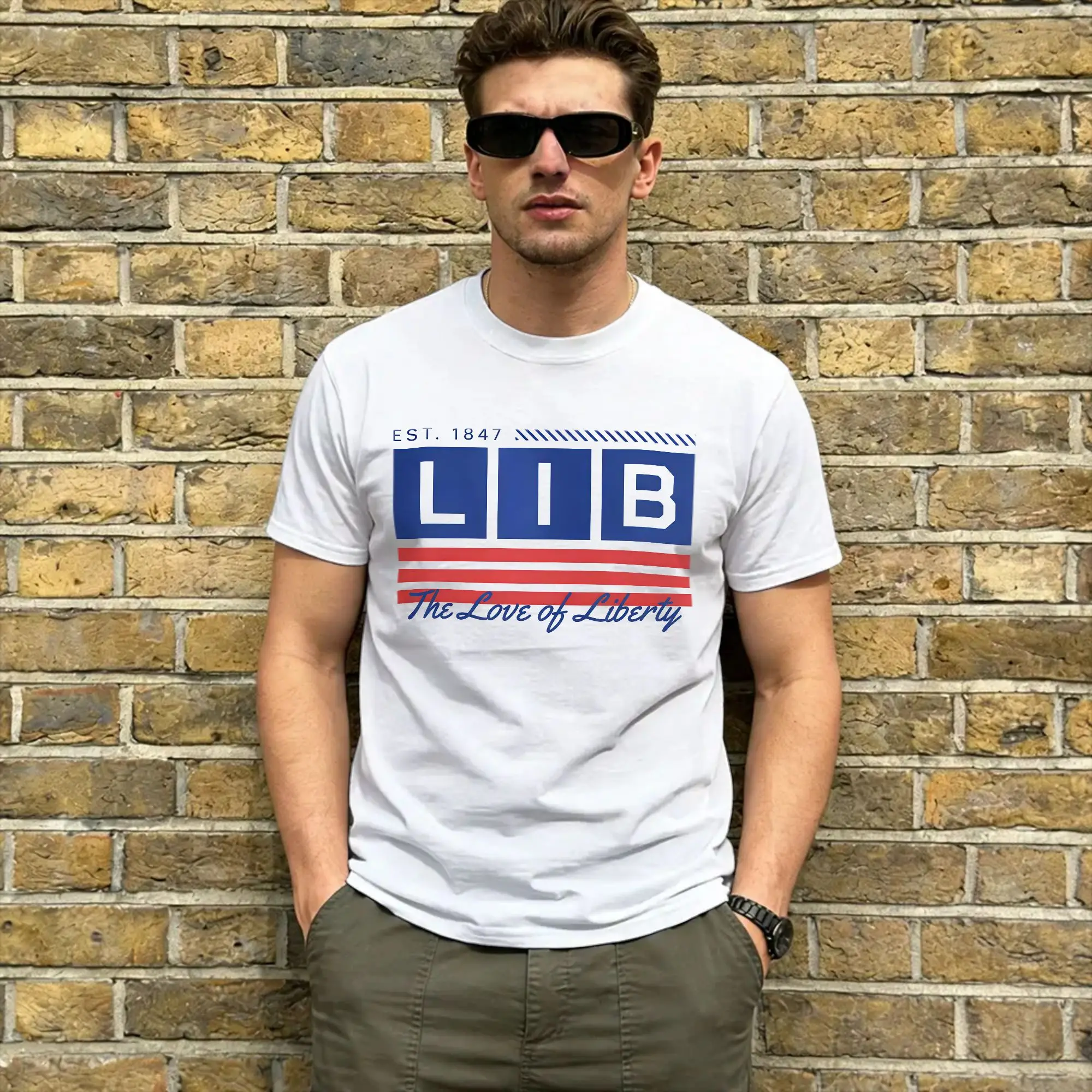 Liberia Independence Day T Shirt Beach  Hip Hop T Shirts Men's 100 Cotton O-Neck 4XL 5XL Top Tees Short Sleeve Streetwear Tshirt