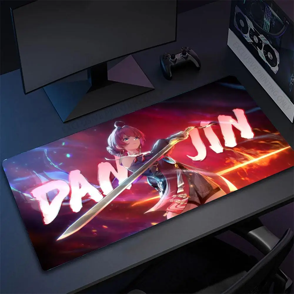 Wuthering Waves Jiyan Mouse Pad Laptop Chinese Gaming Anime Mousepad XXL New Cool Keyboard Rug PC 900x400 Gamer Cabinet Desk Mat