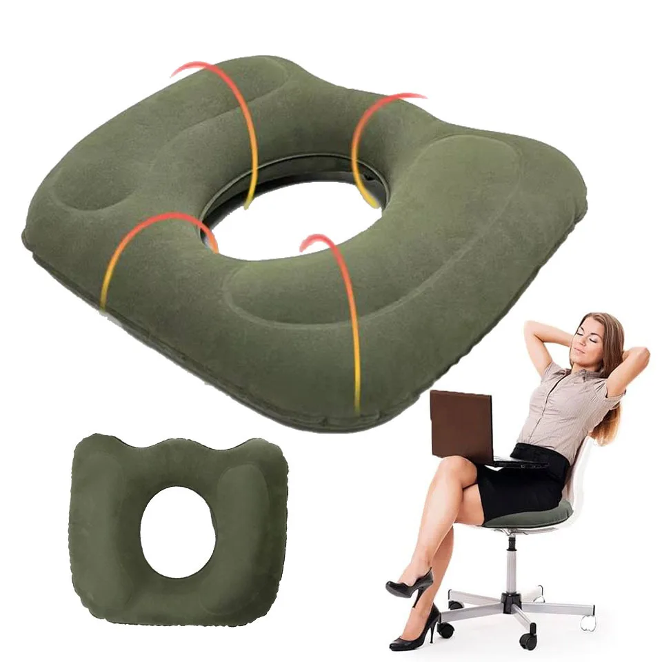 

Inflatable Donut Hemorrhoid Seat Cushion Pad Massage Pillow Chair Car Seat Office Wheelchair Cushion Pain Relief Buttock Cushion