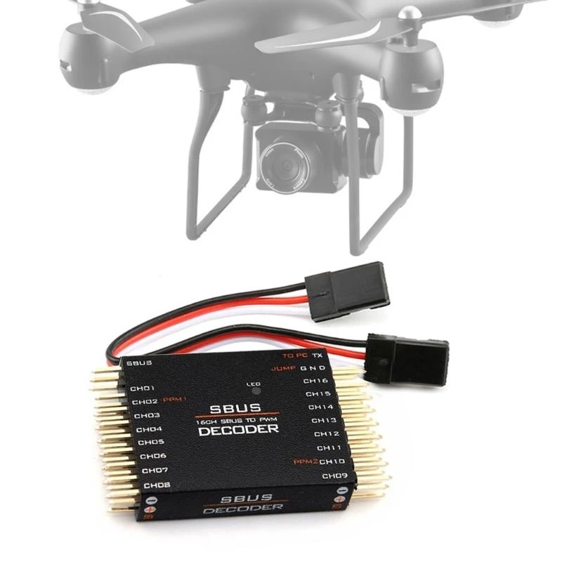 SBU's naar PWM/PPM Decoders 16 -kanaals PWM -converter voor Futaba Frsky zenders Remote Control Accessoire