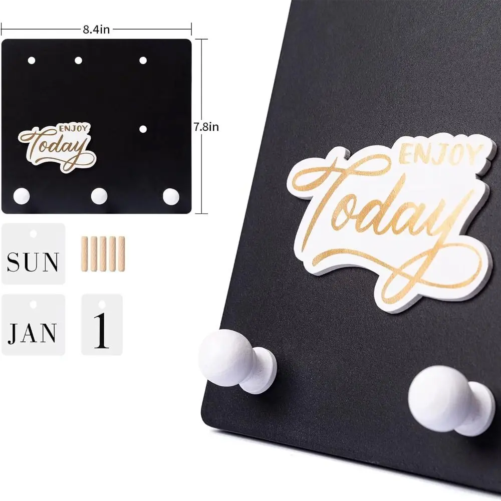 

Creative Perpetual Calendar Ornaments Adjustable Month Date Display Eternal Desktop Calendar Home Decoration Wall-mounted