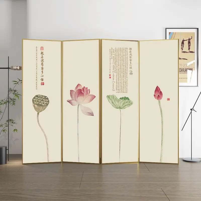 

New Chinese screen partition living room entrance folding tea room hall office