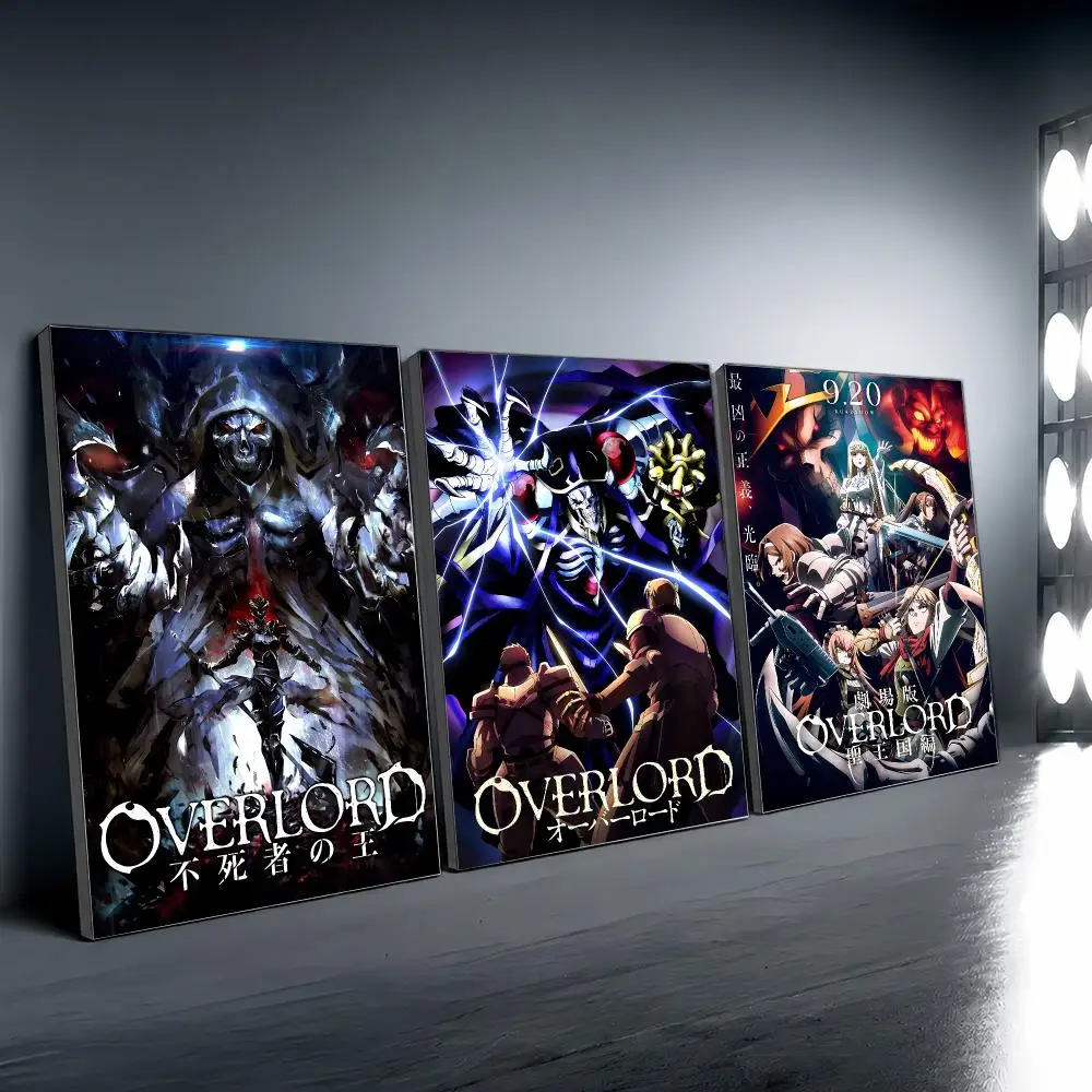 Aniem O-overlord Poster Vintage Wall Art Aesthetic Room Decor Print Living Room Bedroom Home