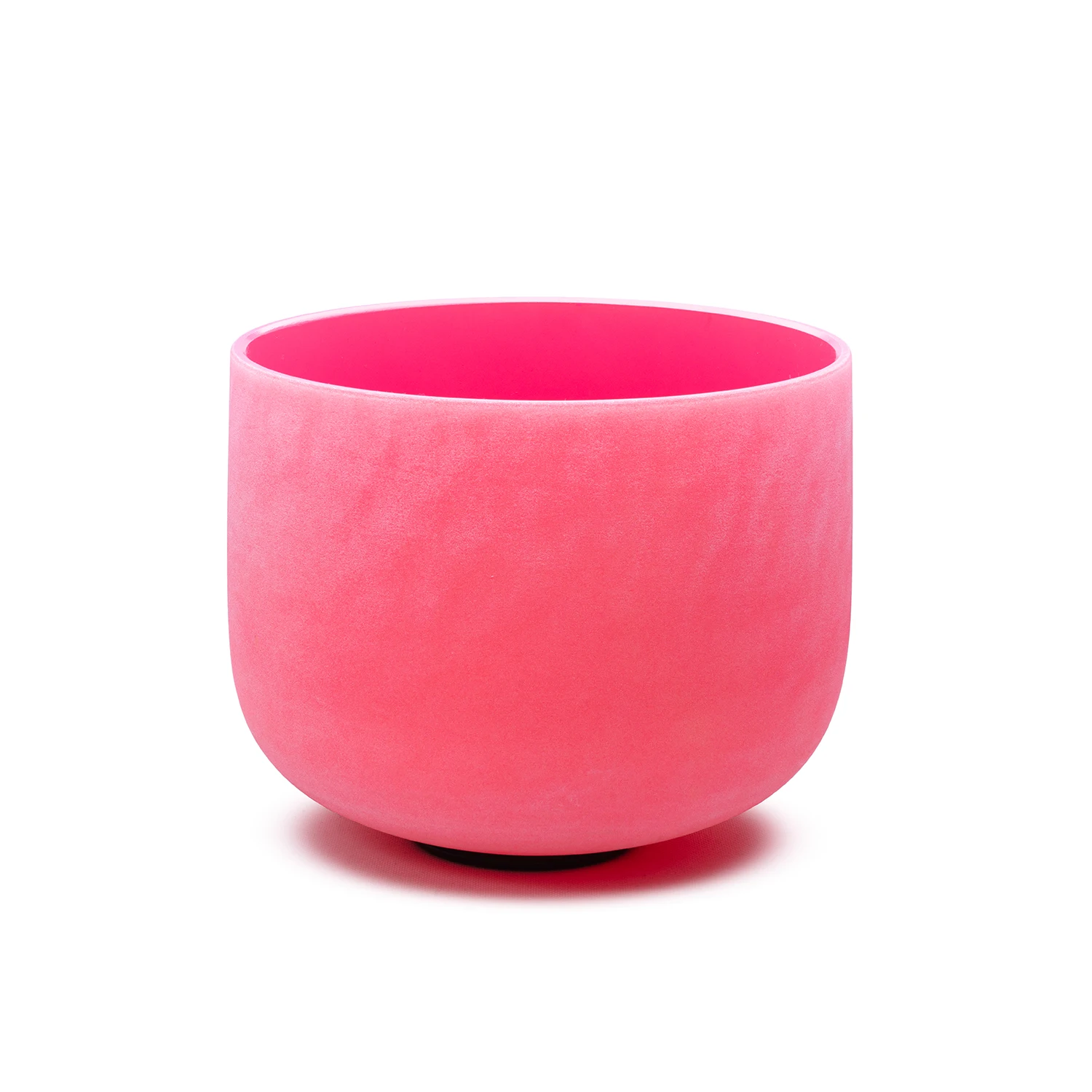 Hye-eun Frosted Quartz Bowl for Sound Healing, Pink Crystal Singing Bowl, 10 