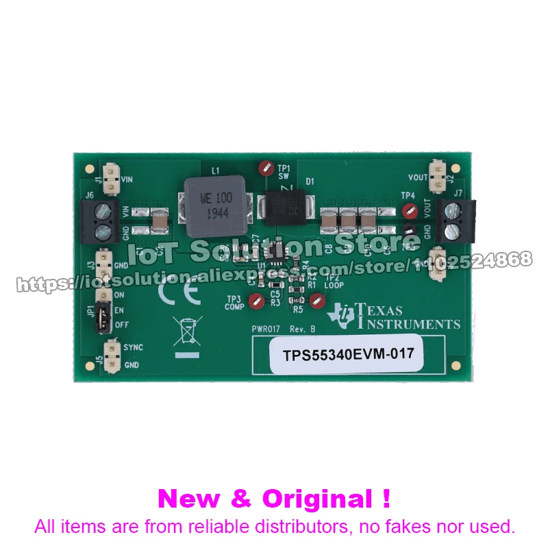 TPS55340EVM-017 Boost Evaluation Module for TPS55340 5A, 40V Current Mode Integrated-FET DC Converter